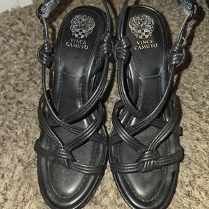 Vince Camuto Black Strappy Women's Sandals